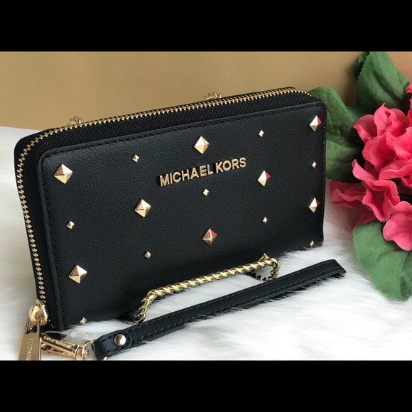 🌷MICHAEL KORS Large Black Ellis Chain Tote Set - Picture 5 of 8